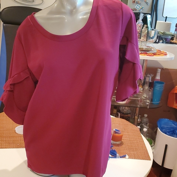 Magenta top plus size - Picture 1 of 6